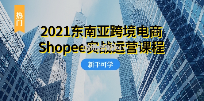 2021东南亚跨境电商Shopee实战运营课程，0基础、0经验、0投资的副业项目