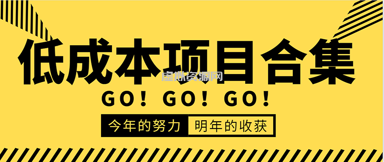 低成本零成本项目合集：赚钱快的慢的、暴利的，线上线下的，价值万元资料